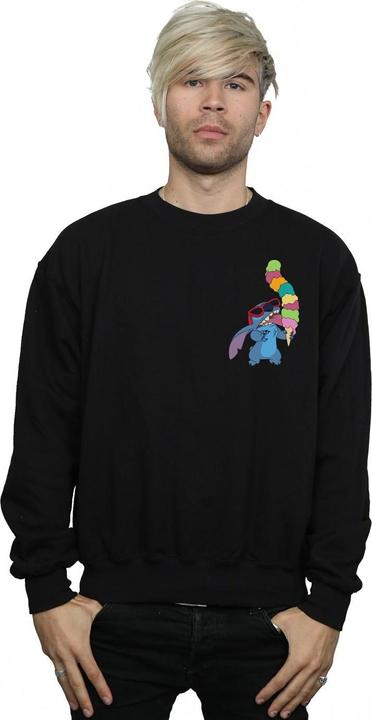 Actual product image Disney Mens Lilo And Stitch Ice Cream Sweatshirt (XL)