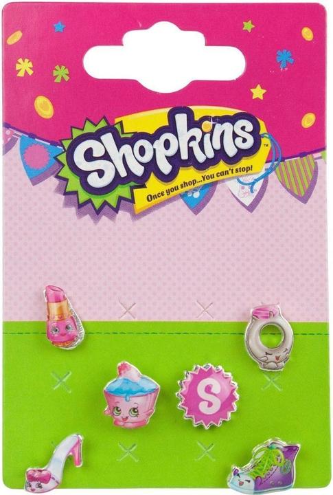 Produktbild Shopkins Mädchen Figuren Ohrring Set 6erPack (100% synthetisches Material)