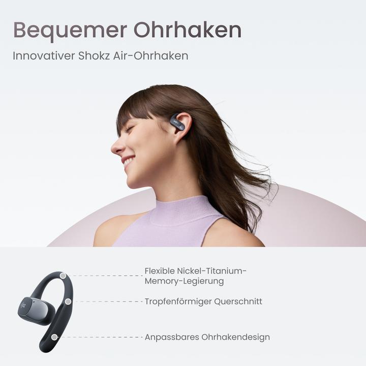 Image du produit Shokz OpenFit Air (NC, 6 h, Sans fil)