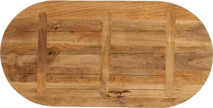 Actual product image VidaXL Table top wooden top solid wood top 120x60x3.8cm oval mango wood