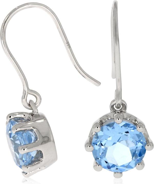 Produktbild Xen Ohrhänger mit Blue HT-Quarz ca. 3,78 ct. rhodiniert (925 Sterling Silber)