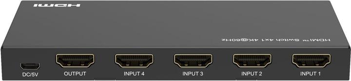 Actual product image MicroConnect 4K@60Hz HDMI Switch 4x1, HDCP
