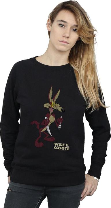 Immagine prodotto Looney Tunes Wile E Coyote Distressed Felpa Donna (M)