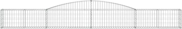 Actual product image VidaXL Gabionen mit Hochbogen 7 Stk. 400x30x40/60 cm Verzinktes Eisen