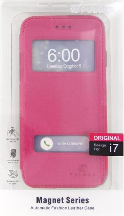 Image du produit Puloka Étui à clapet pour iPhone 7 rose (Apple iPhone 7)