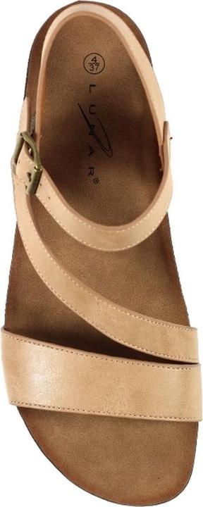 Actual product image Lunar Womens/Ladies Cluster Wedge Sandals (36)