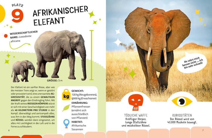 Immagine prodotto National Geographic Die tödlichsten Tiere. Ein aufregendes Count-Down der gefährlichsten Tiere (Top Ten) (Tedesco, Cristina Banfi, Massimo Miato, 2024)