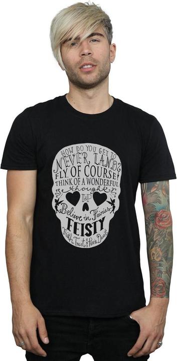 Actual product image Disney Mens Tinker Bell Skull T-Shirt (3XL)