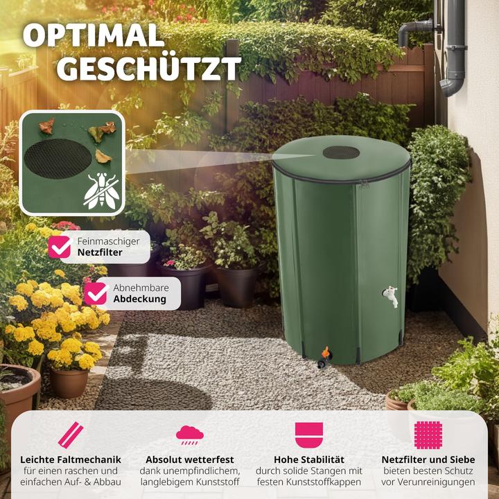 Actual product image tectake Rainwater Tank (380 l)