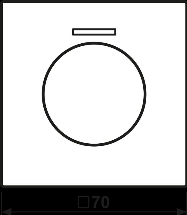 Image du produit JUNG Bouton rotatif Symbol Dimmer LS gra-sw mt LS1940KO5SWM