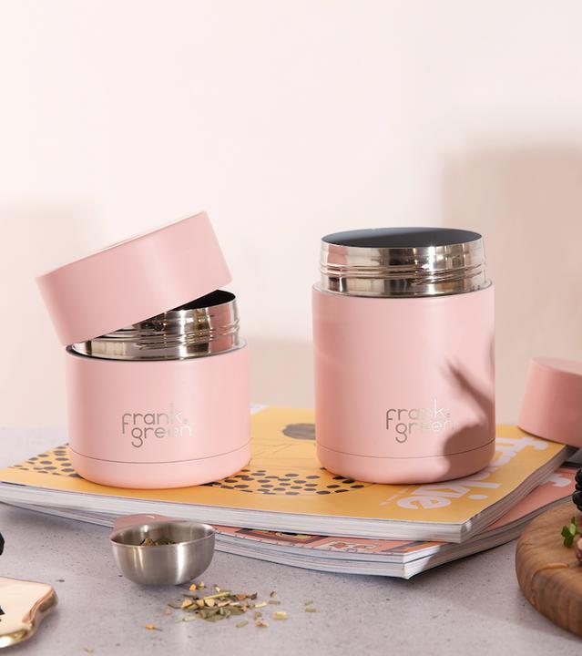 Actual product image Frank Green Stainless Steel Ceramic Food Canister