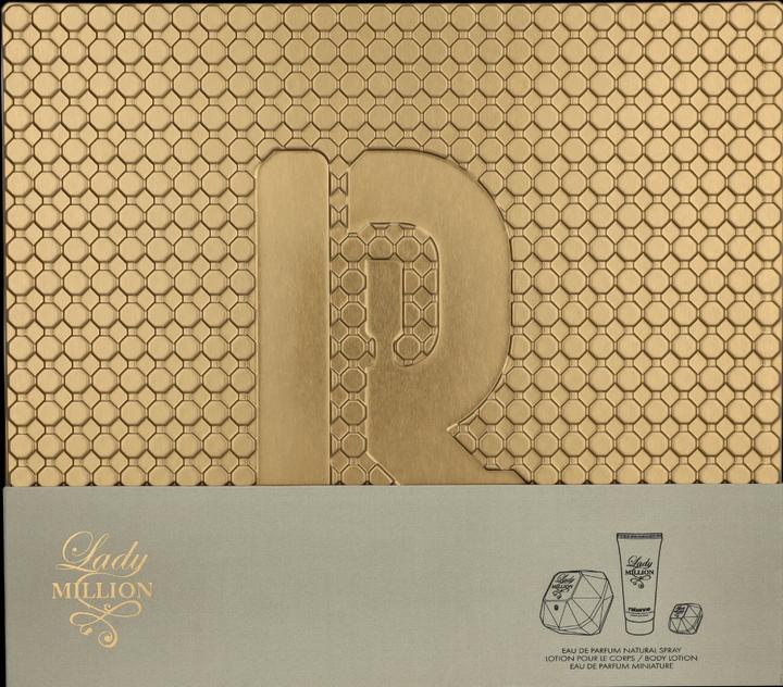 Actual product image Paco Rabanne Lady Million Edp Spray 80 ml Sets (Eau de parfum, 185 ml)