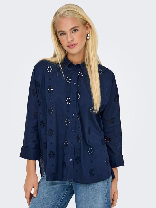 Actual product image Only Onlnew Lina Grace Ls Brod Angl Shirt Wvn (M)