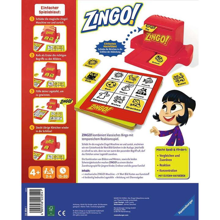 Image du produit Ravensburger Zingo. (Allemand)