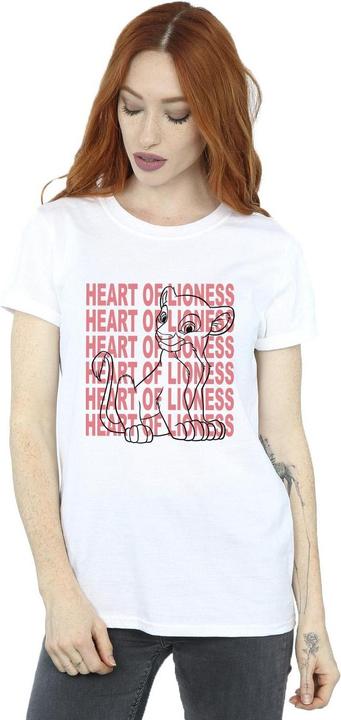Actual product image Disney Womens/Ladies The Lion King Heart Of A Lioness Cotton Boyfriend T-Shirt (3XL)