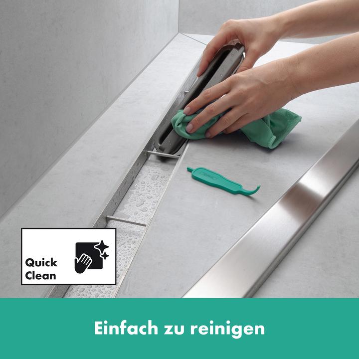 Actual product image hansgrohe HG RainDrain Original prefabricated shower channel set 600mm (600 mm)