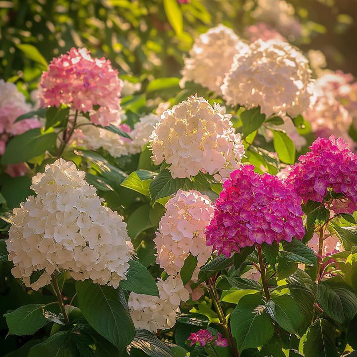 Image du produit Plant in a Box Hortensia Paniculata 'Pink Lady', 'Phantom', 'Silver Dollar' - Set de 3 hortensias (25 cm)