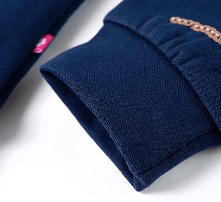 Actual product image VidaXL Children's sweatshirt navy blue 104,Material: 95 % cotton. 5 (104)