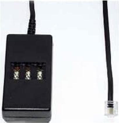 Actual product image E+P ISDN telephone adapter 0.2m T 111/02 Western plug 8/4-TAE-NFN coupling