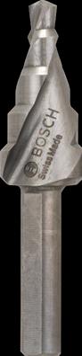 Produktbild Bosch Professional Zubehör Stufenbohrer HSS, für Kabelverschraubungen, M10-M40, 10 mm, 125,5 mm, 16 Stufen (10 mm)