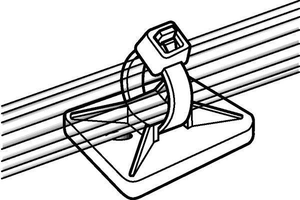 Produktbild HellermannTyton Befestigungssockel (Metallkabelbinder, 28 mm, 100 Stk.)