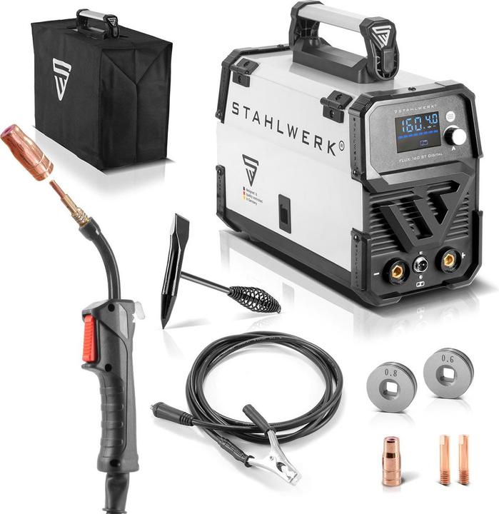 Stahlwerk FLUX 160 ST Saldatrice digitale con 160 A, alimentazione filo sinergica