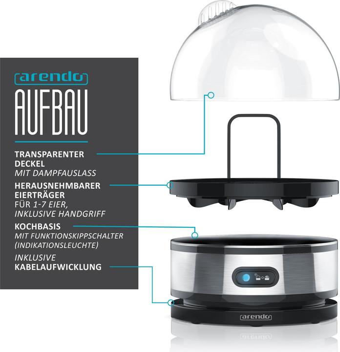 Actual product image Arendo Egg cooker