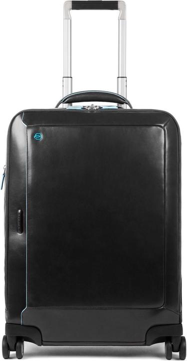 Actual product image Piquadro Blue Square Cabin Trolley Front Pocket 15.6