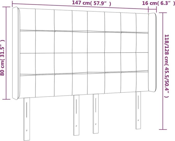 Actual product image VidaXL Rayne (147 x 16 x 128 cm)