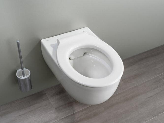 Image du produit Geberit Siège WC anneau RENOVA COMFORT sans barrière, antibactérien blanc