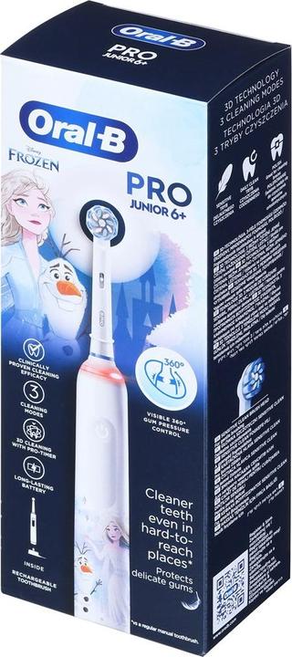 Image du produit Oral-B Brosse à dents D505.513.Z3K Pro Series 3 Junior 6+ Frozen Toothbrush (Brosse à dents oscillo-rotative)