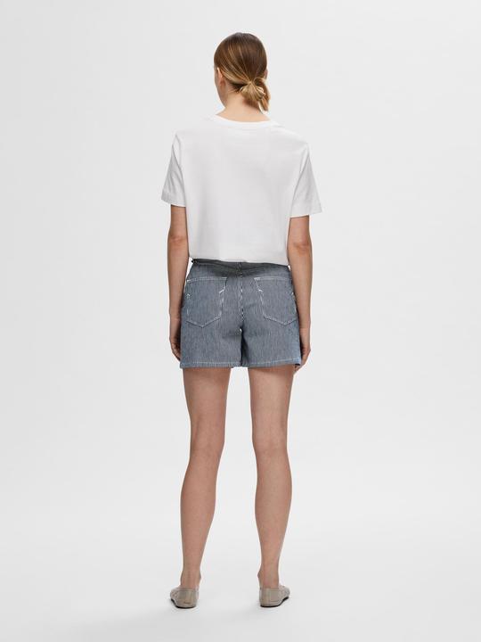 Actual product image Selected Femme Striped denim shorts (38)