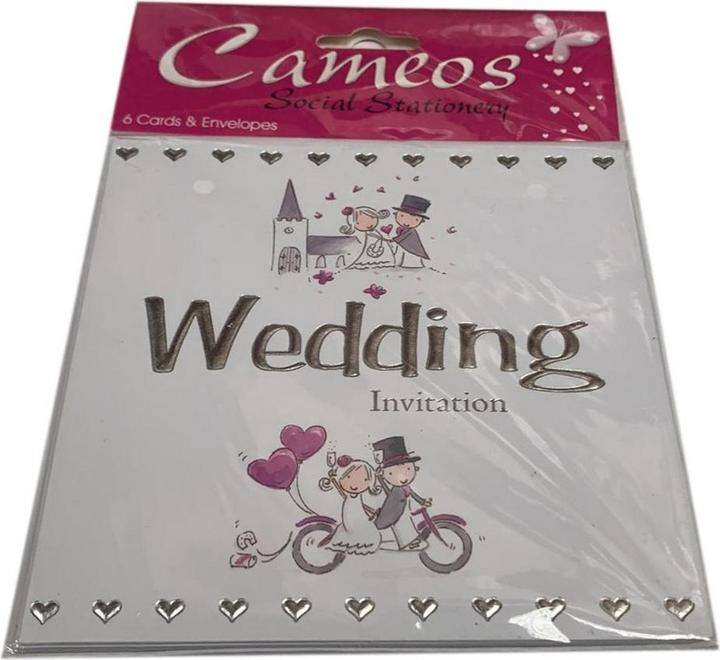 Image du produit Cameos Invitations de mariage (paquet de 6) (6 pcs)