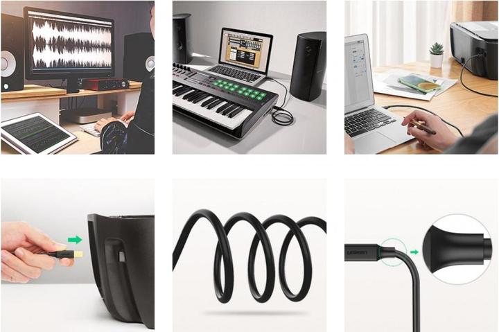 Image du produit Ugreen USB A — USB B (3 m, USB 2.0)