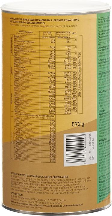 Nährwerte und Zutaten Beavita Vitalkost Plus Caffè Latte (Kaffee, 1 Stk., 572 g)
