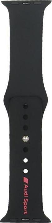 Image du produit Karl Lagerfeld Sport Red Logo Silicone Watch Strap for Apple Watch 40 / 41 / 42 mm - black (Silicone)