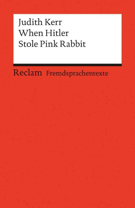 Actual product image When Hitler Stole Pink Rabbit (German, English, Judith Kerr, 2000)