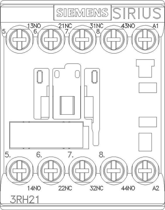 Image du produit Siemens Contacteur relais,2NO+2NC,230Vac,SZ S00