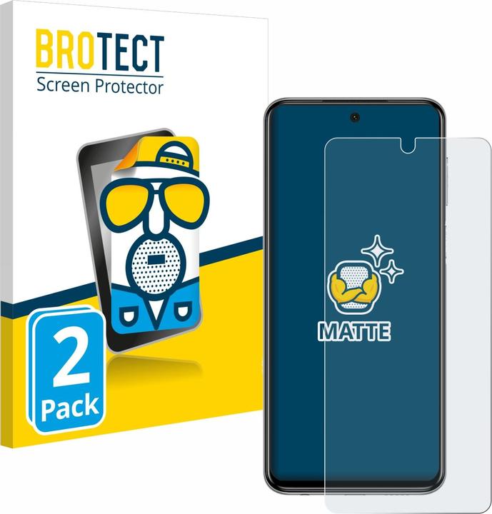 Produktbild BROTECT Entspiegelungs-Schutzfolie Displayschutz Matt (2 Stück, Xiaomi Redmi Note 9 Pro)