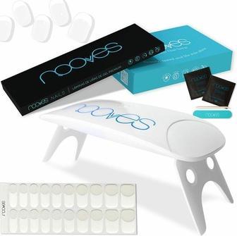 Produktbild Nooves PREMIUM Gel-Nagelblätter Etui mit 8W tragbarer UV/LED-Nagellampe - 5er-Pack (bunt)