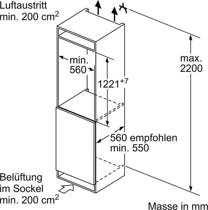 Actual product image Bosch Hausgeräte KIL42ADD1H (187 l)