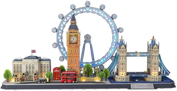 NoName Puzzle 3d City Line London LED (107 pièces)