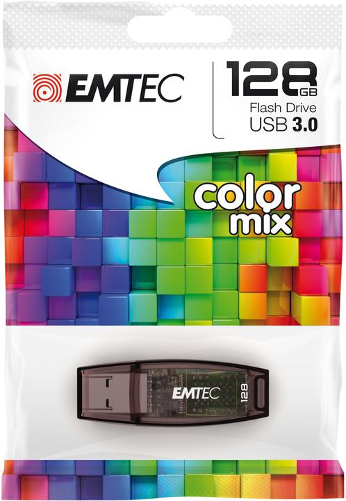 Actual product image Emtec C410 Color Mix (128 GB, USB-A, USB 2.0)