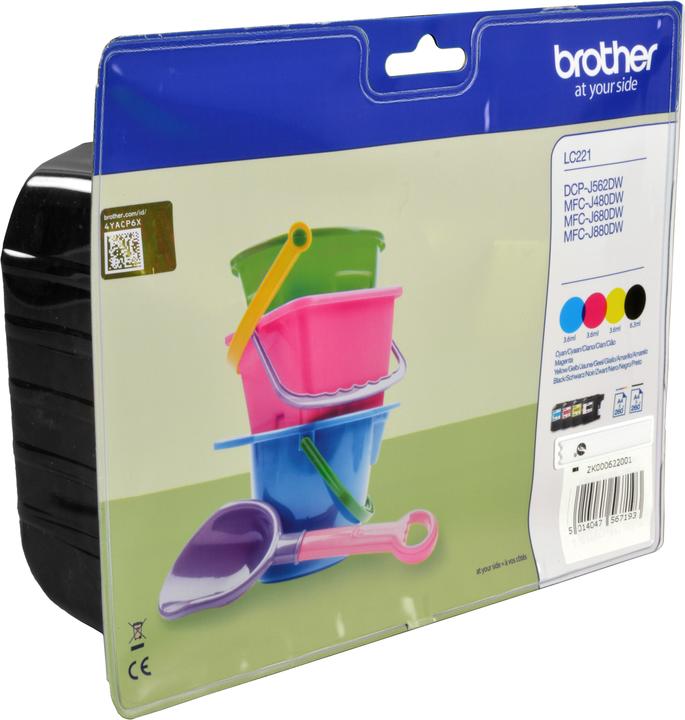 Brother LC-221 Valuepack (M, BK, C, Y)
