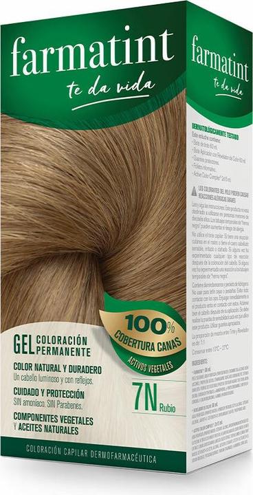 Produktbild Farmatint gel coloración permanente #7n-rubio (7n)