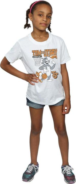 Actual product image Tom & Jerry Girls Spinning Basketball Cotton T-Shirt (128)