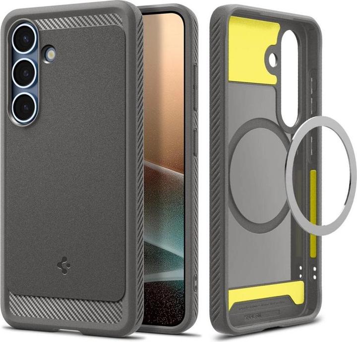 Actual product image Spigen Rugged Armor Mag MagSafe Case for Samsung Galaxy S25 - Gray (Samsung Galaxy S25)