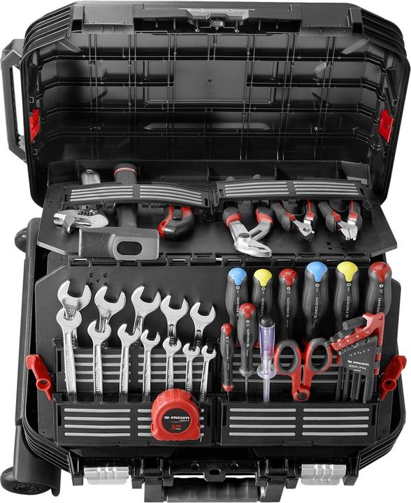 Actual product image Facom Tool box with cordless screwdriver 68 pieces (68 pieces)