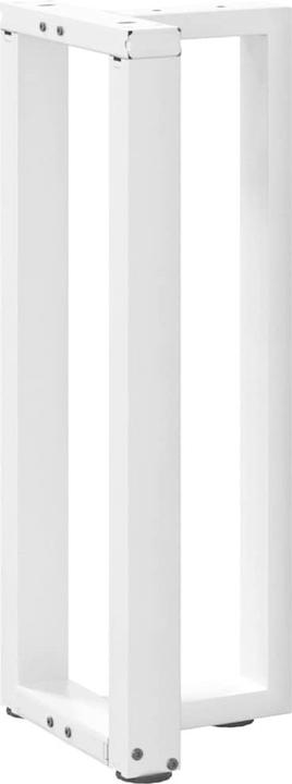 Produktbild VidaXL Couchtischbeine T-Form 2 Stk. Weiss 70x25x(42-43) cm Stahl Tischbein