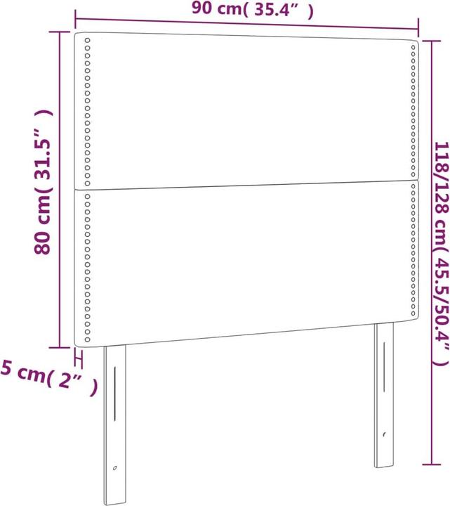 Produktbild VidaXL Braylon (90 x 5 x 128 cm)